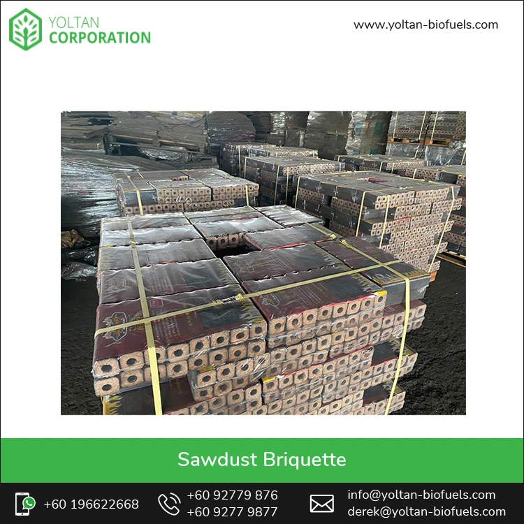 Hot Selling Highest Quality Low Smoke 220mm Length Sawdust Made Briquettes at Genuine Wholesale Price