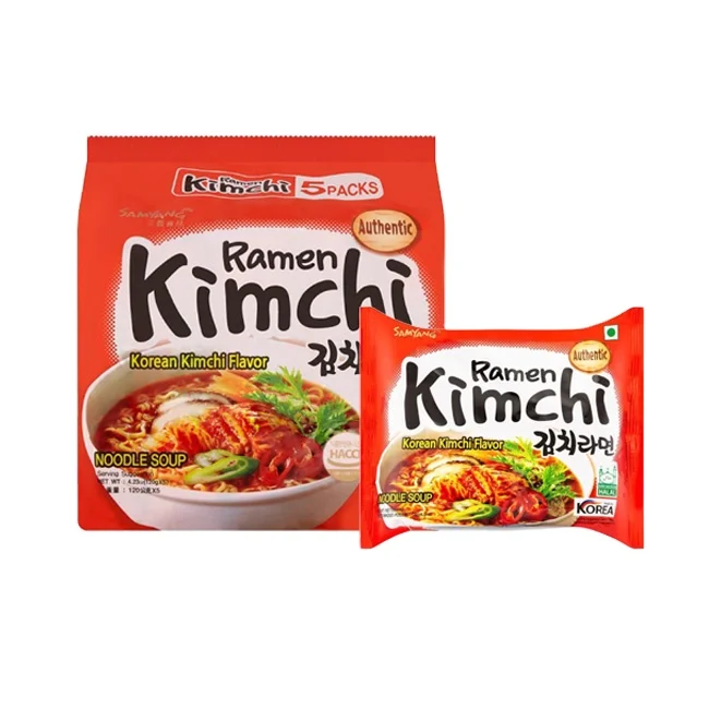 Wholesale Korean Samyangg Kimchi Noodle Soup120g / Korean Ramen Noodles Samyangg Exporter