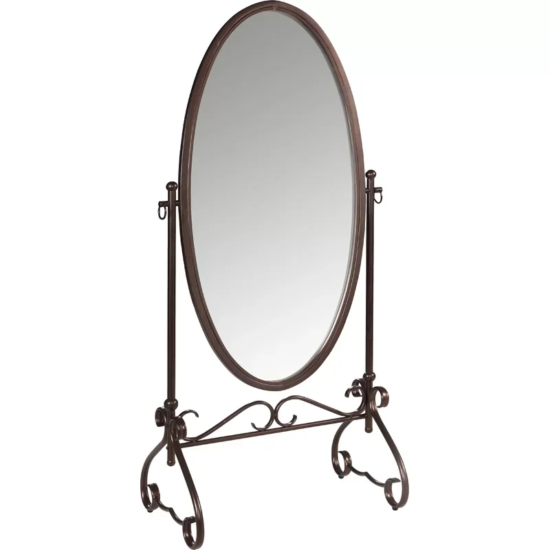 Indian Supply Offers Antique Bronze Metal Frame Oval Mirror for Home Decor for Dressing Rooms