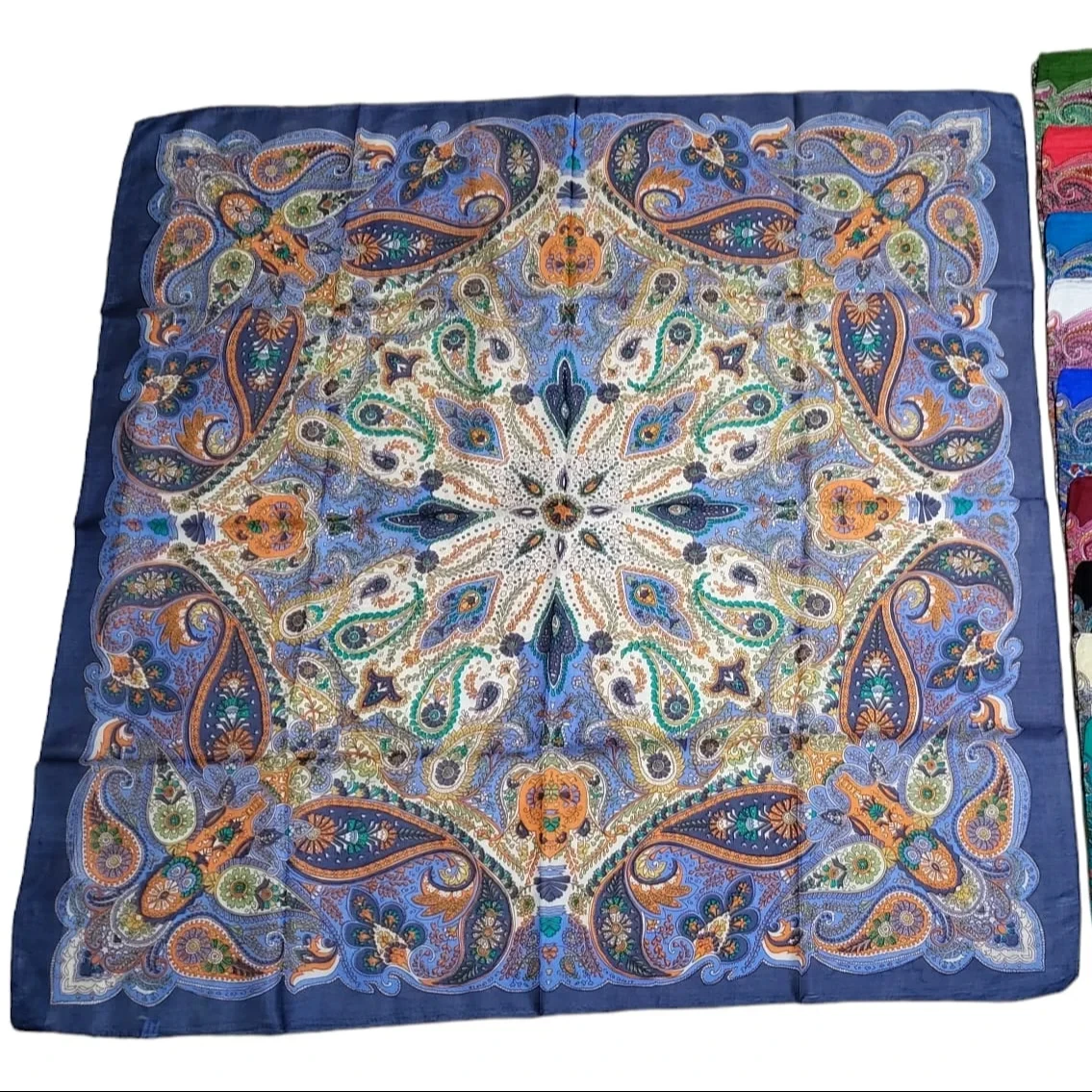 High Quality Custom Fashion 100% Silk Shawl Scarves Ladies Handmade Tabby Silk Scarfs India All Seasons-for Winter Spring Summer