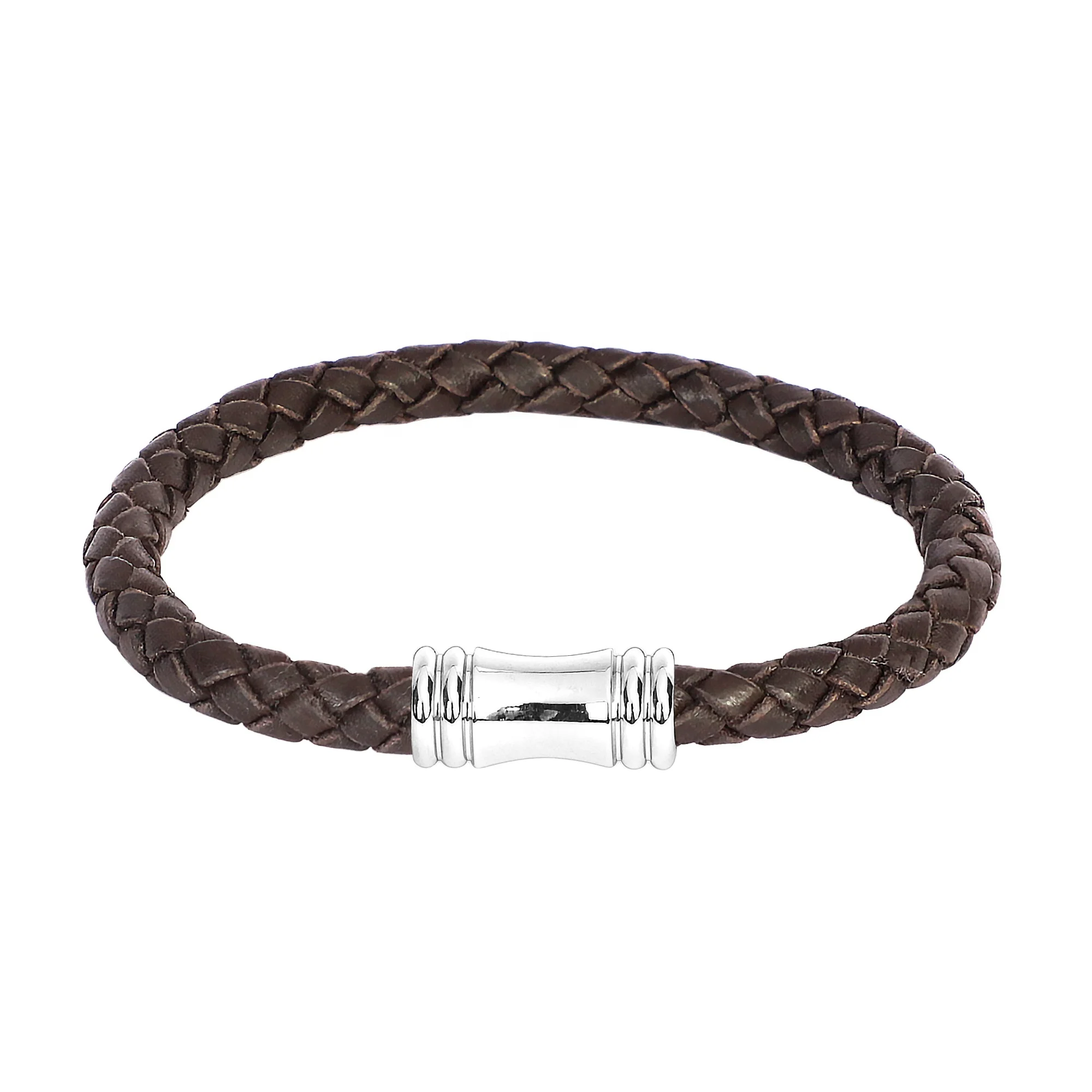 Latest Design Fashion Water Resistant Bolo Braided Leather Bracelet Manufacturer by PSDS