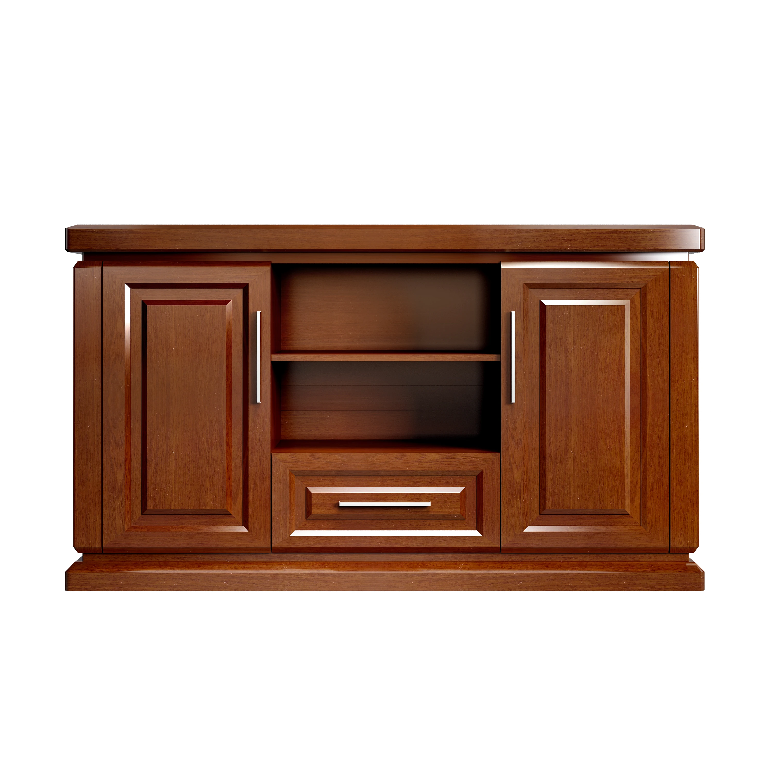 Modern MDF Panel Commercial Furniture Walnut Wood Manager Desk Design Chinese Furniture