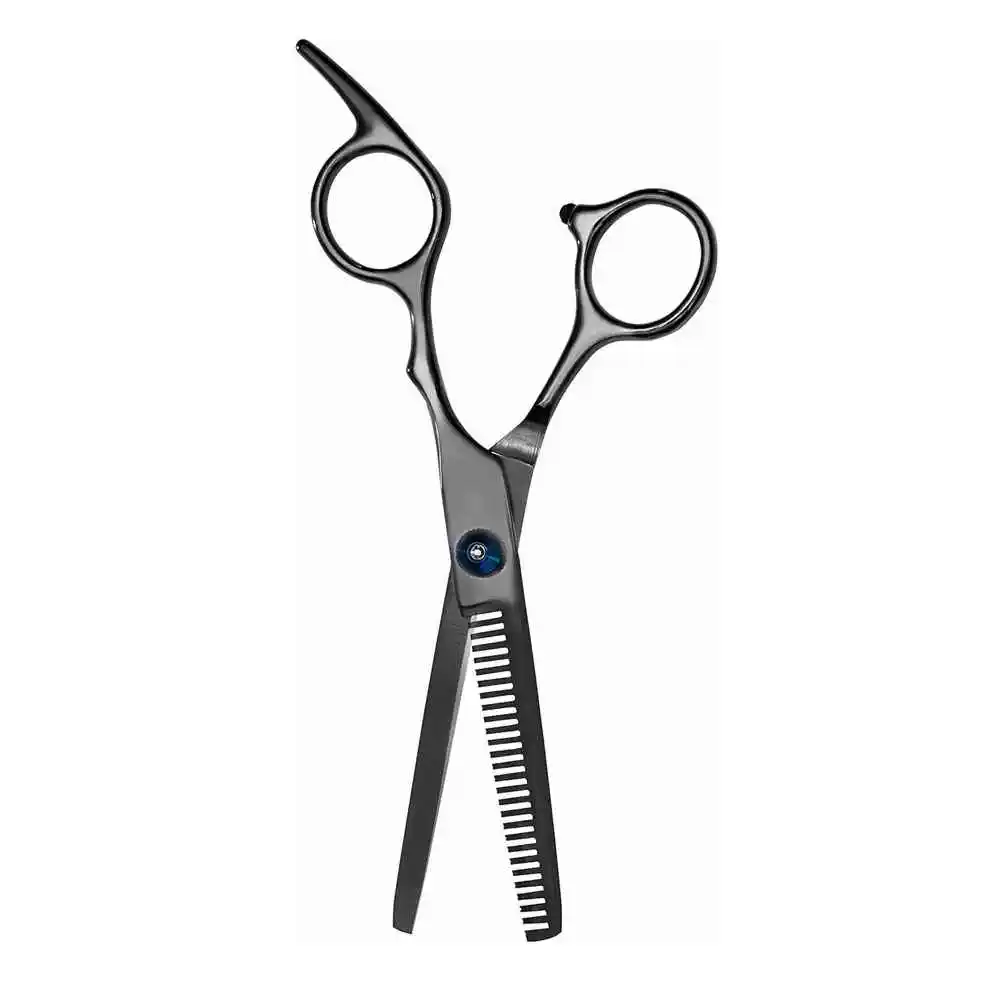 Professional Barber Thinning Scissors 440C Mirror Polish 6.5 Inch Sharp Blades 30 Teeth Hair Care with Steel Handle