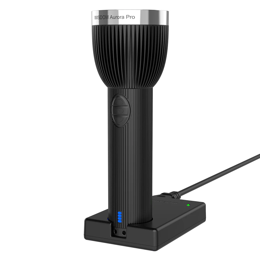 WISDOM AURORA Pro Flashlight, LED Rechargeable Flashlight- 3,192 Lumens Ultra Bright Torch, IP68 & IP69 Waterproof