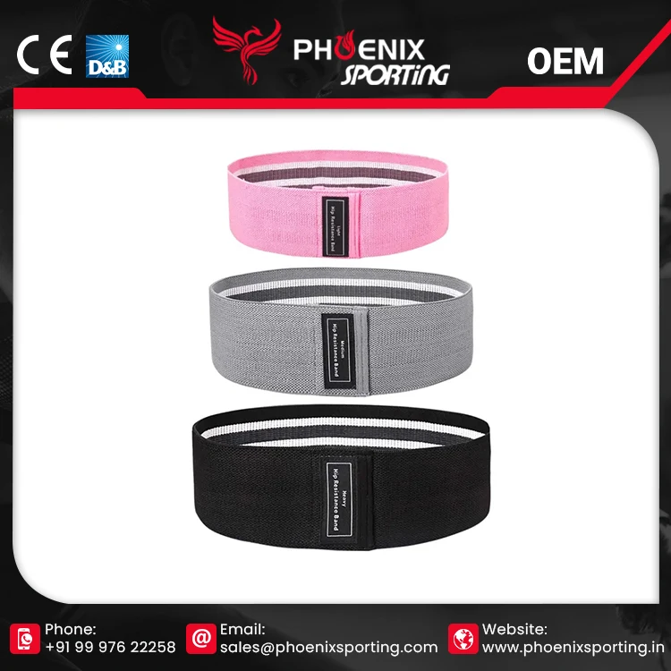 Superb Quality Private Label Training Fitness Fabric Resistance Loop Bands At Wholesale Price