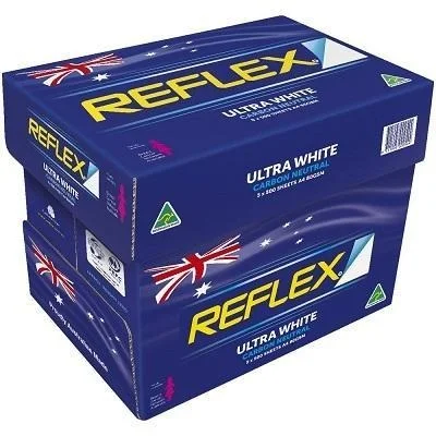 Reflex Ultra White A4 Copy Paper Factory Direct Sale 8 1 2 X 11 White OEM Wood Box Gsm Packing Pulp Color Printer Weight