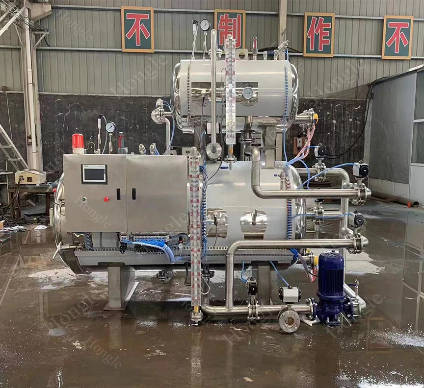 Full Automatic Horizontal Commercial Food Industrial Steam Meat Sterilizer Autoclave Mushroom Sterilizer