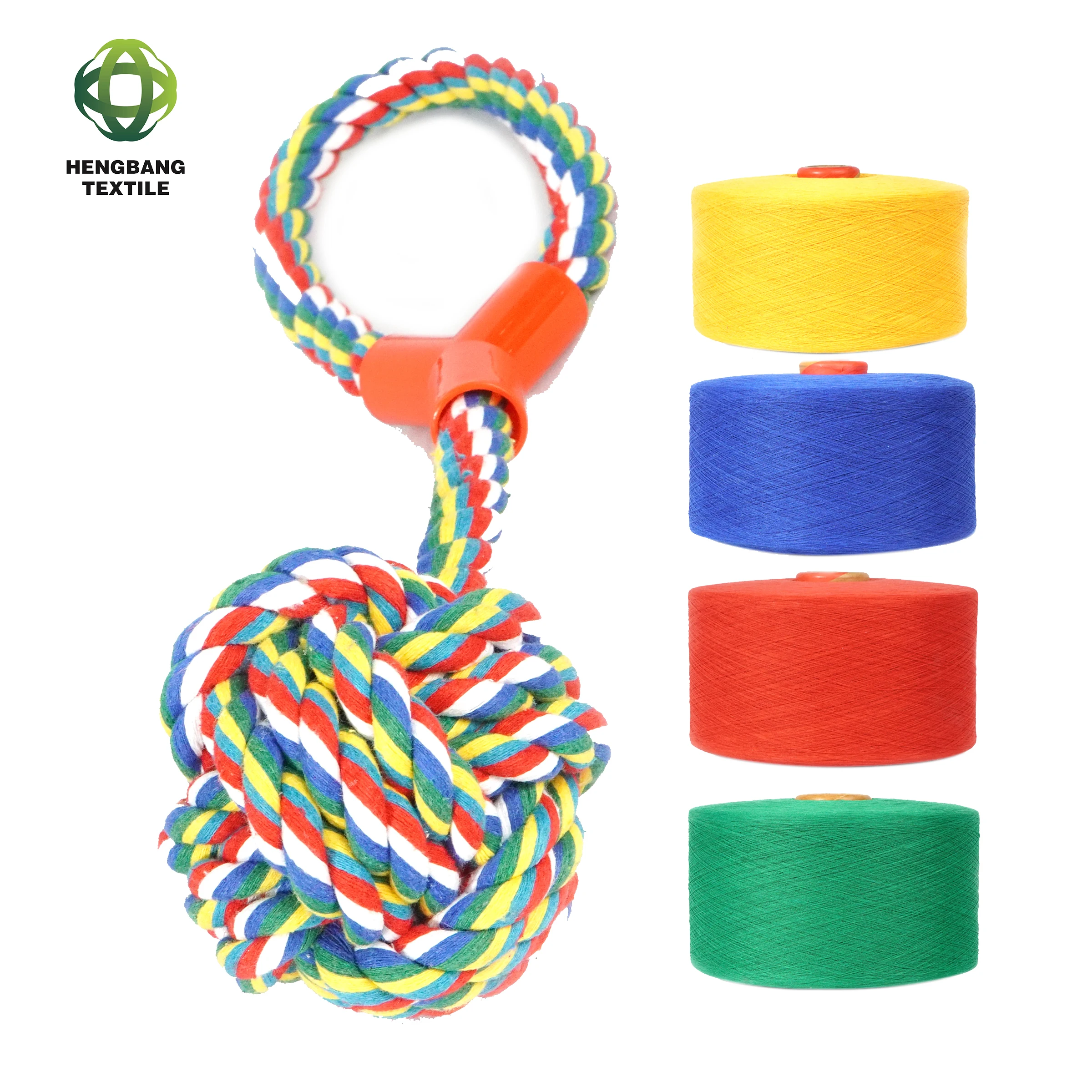 textile material quality blended yarn OEM accepted knitting yarn with GRS certificate dog chain yarn