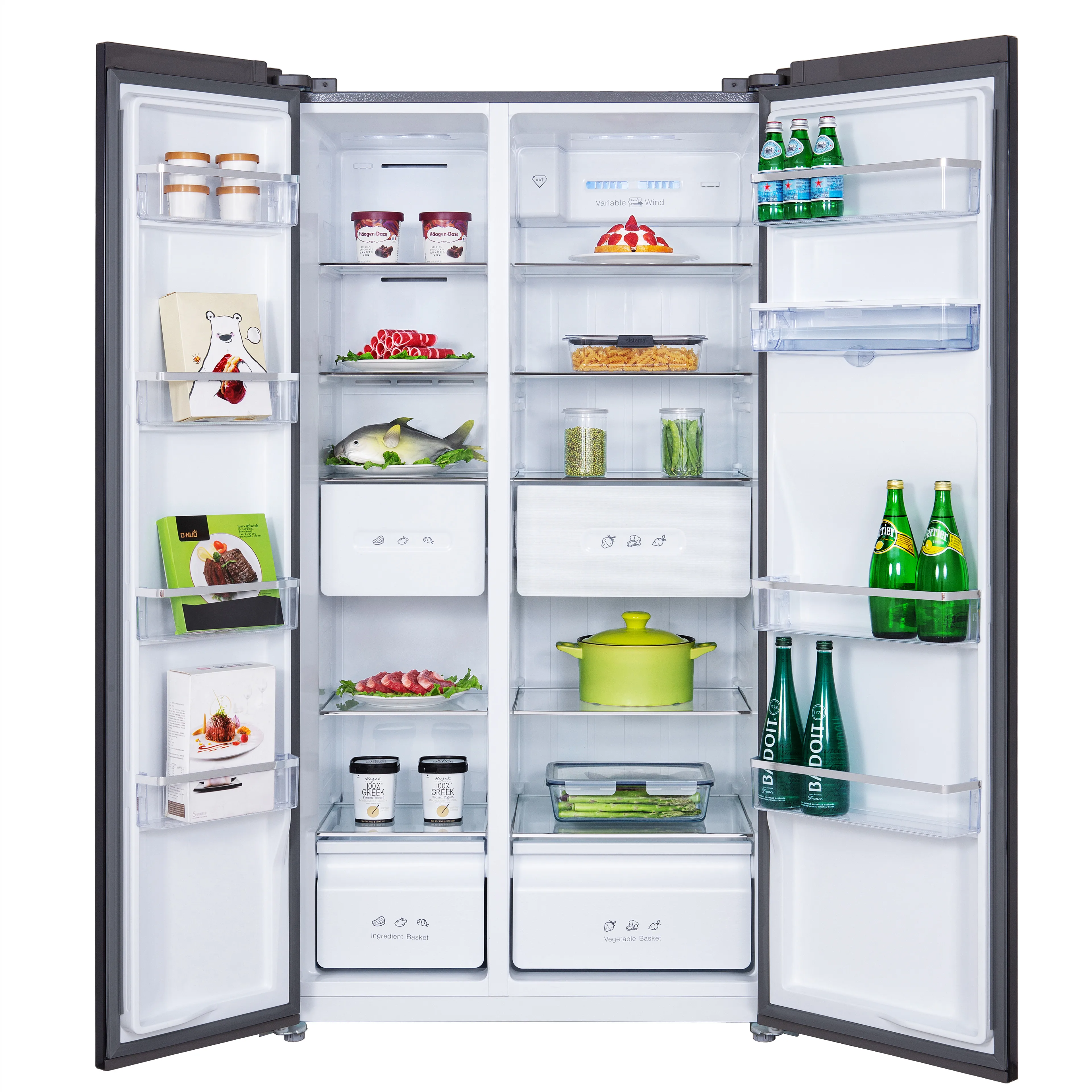488L Large Size Refrigerator SN/N/ST/T Climate Apply Air Cooled With Side by