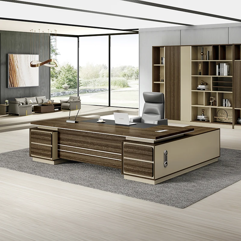 Lady Boss Executive Office Desks Director Manger Ceo Table Office Furniture L Shaped Wooden Desk