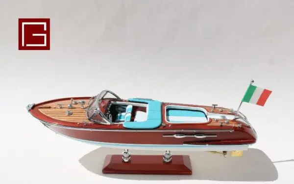Gia Nhien Manufacturer Approve Custom Design small Special Riva Aquarama 25cm - WOODEN SPEED BOAT -  HIGH QUALITY
