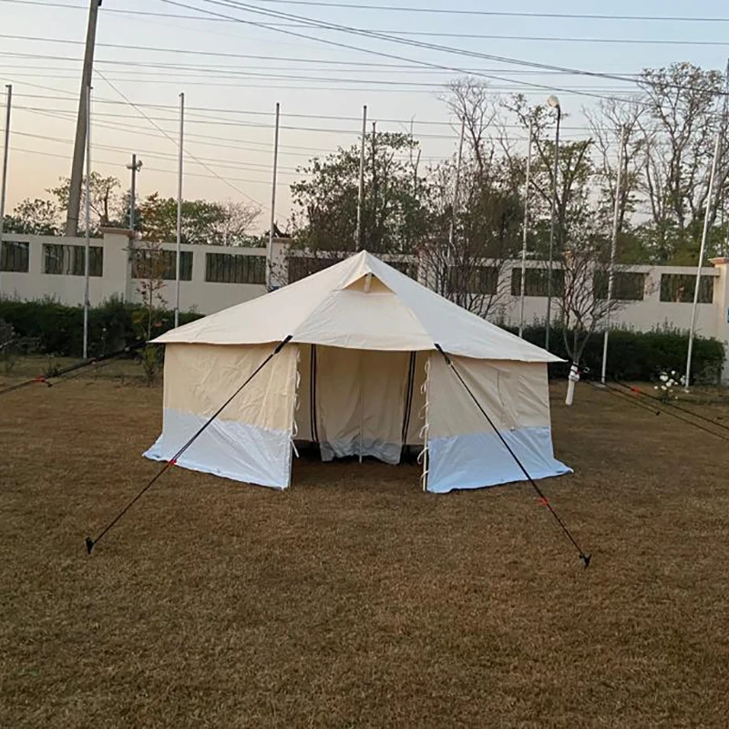 Custom Multipurpose Large Double Layers Waterproof 10-person Family Emergency Rescue Tent For Disaster Relief Refugee Shelter