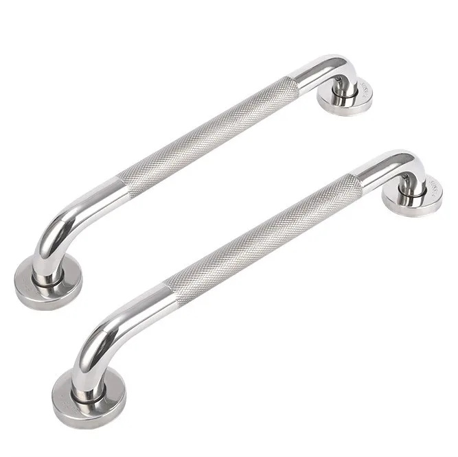 Wall Mounted Bathroom Accessory Grab Bar Knurled Texture Anti-Slide Grab Rail for Older People Bathtub Hanging Up Grab bar