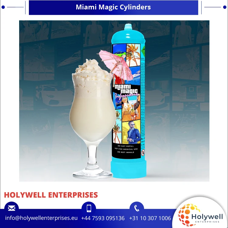 Manufacturing Highest Selling 580g (0.95L) Whipped Cream Charger Cylinder at Factory Price