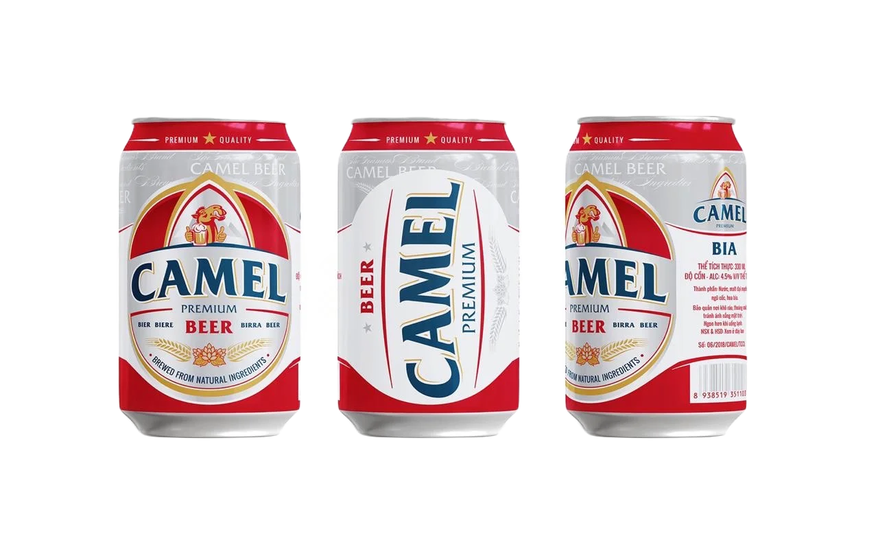 Free Samples Vietnam Lager Beer OEM Brand Camel Beer in Can Customized Private Brand with Good Price