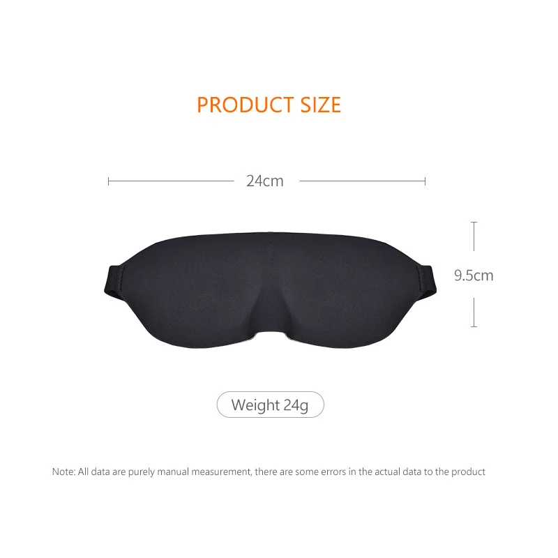 Factory customization Memory cotton Travel blindfold Slow Rebound 3d eye mask Blocking Light soft and comfortable