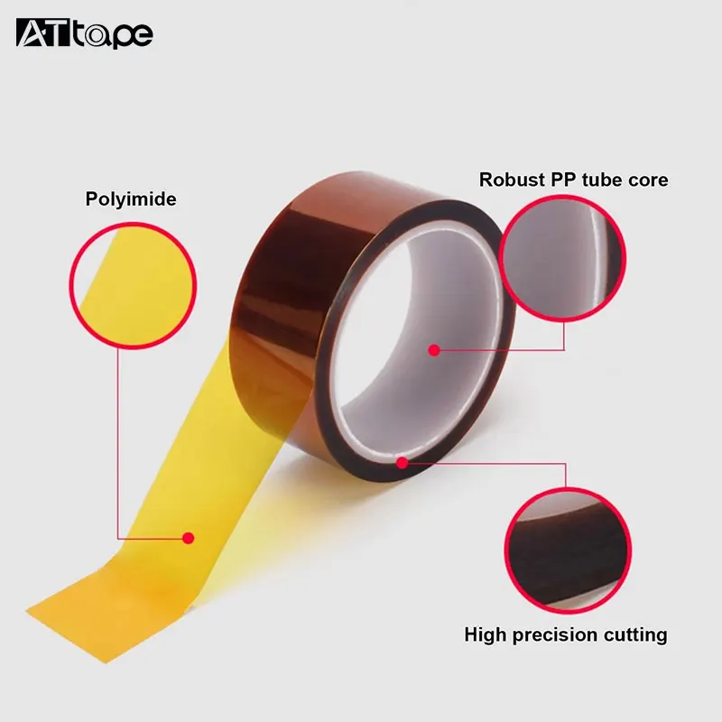 High Heat Masking Temperature Resistant 3d Print Polyimide Pi Tape for Electronics Motor Insulation