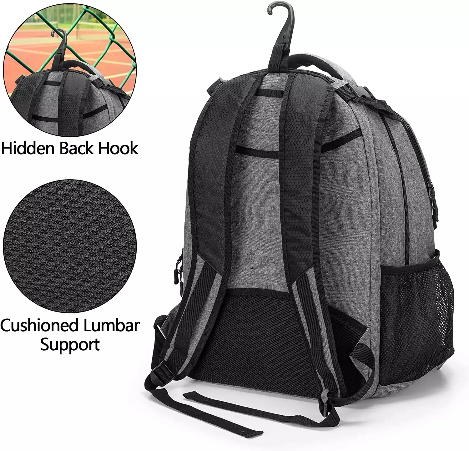 2023 Trending Tennis Bag with Separate Ventilated Shoe Space for Tennis/Pickleball/Badminton/Squash Racquet and Accessories