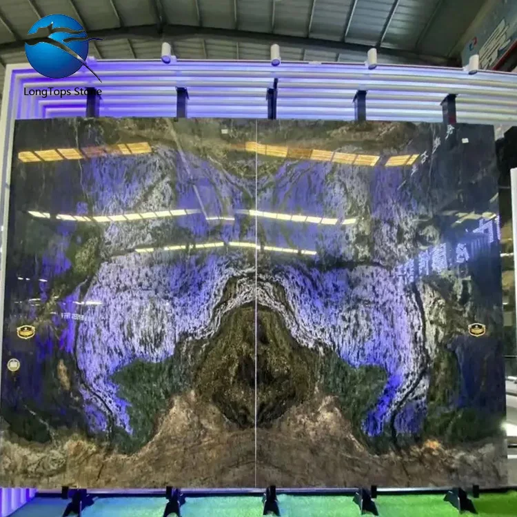 Wholesale Headstone Factory Price Natural Blue Marble Granite Monument and Tombstone