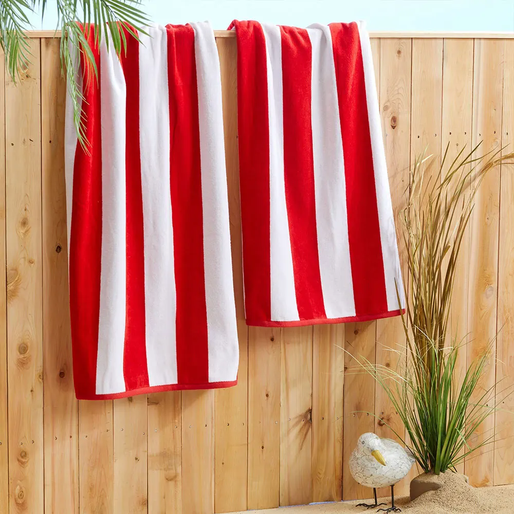 Wholesale Cotton Kitchen Towel Restaurant Stripe Dish Cleaning Kitchen Tea Towel