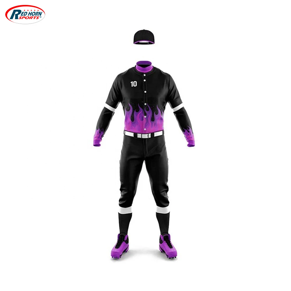 Professional Design Best Price Hot Sale Baseball Uniform Custom Prints Team Name and Team Numbers for Men and Women