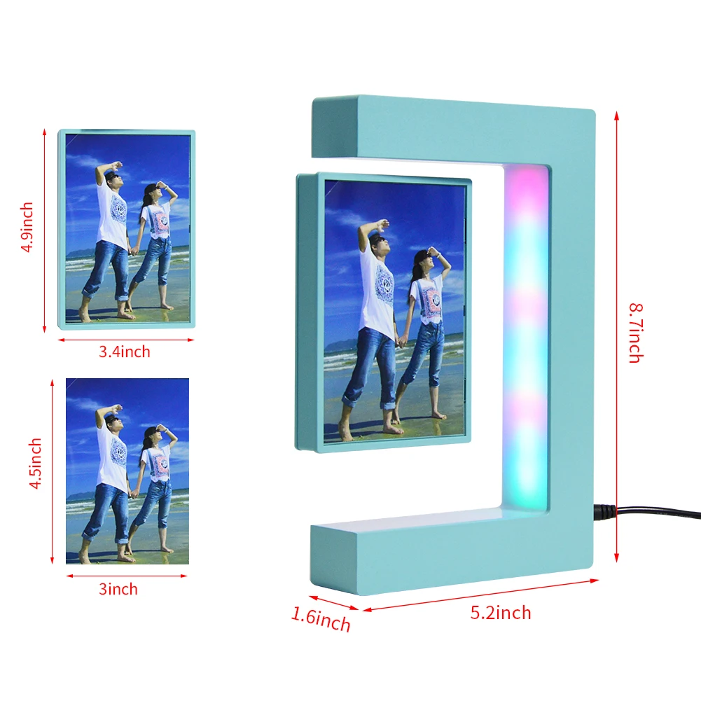 wholesale acrylic floating photo frame for decorate office or desk
