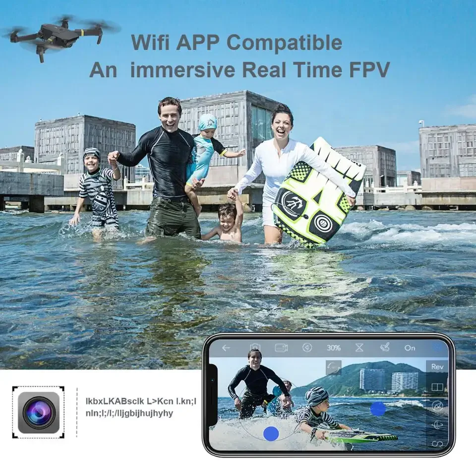 E58 mini eachine drone wifi fpv With Wide Angle 4k HD Camera Hight Hold Mode Foldable Arm RC Quadcopter Drone X Pro RTF Dron