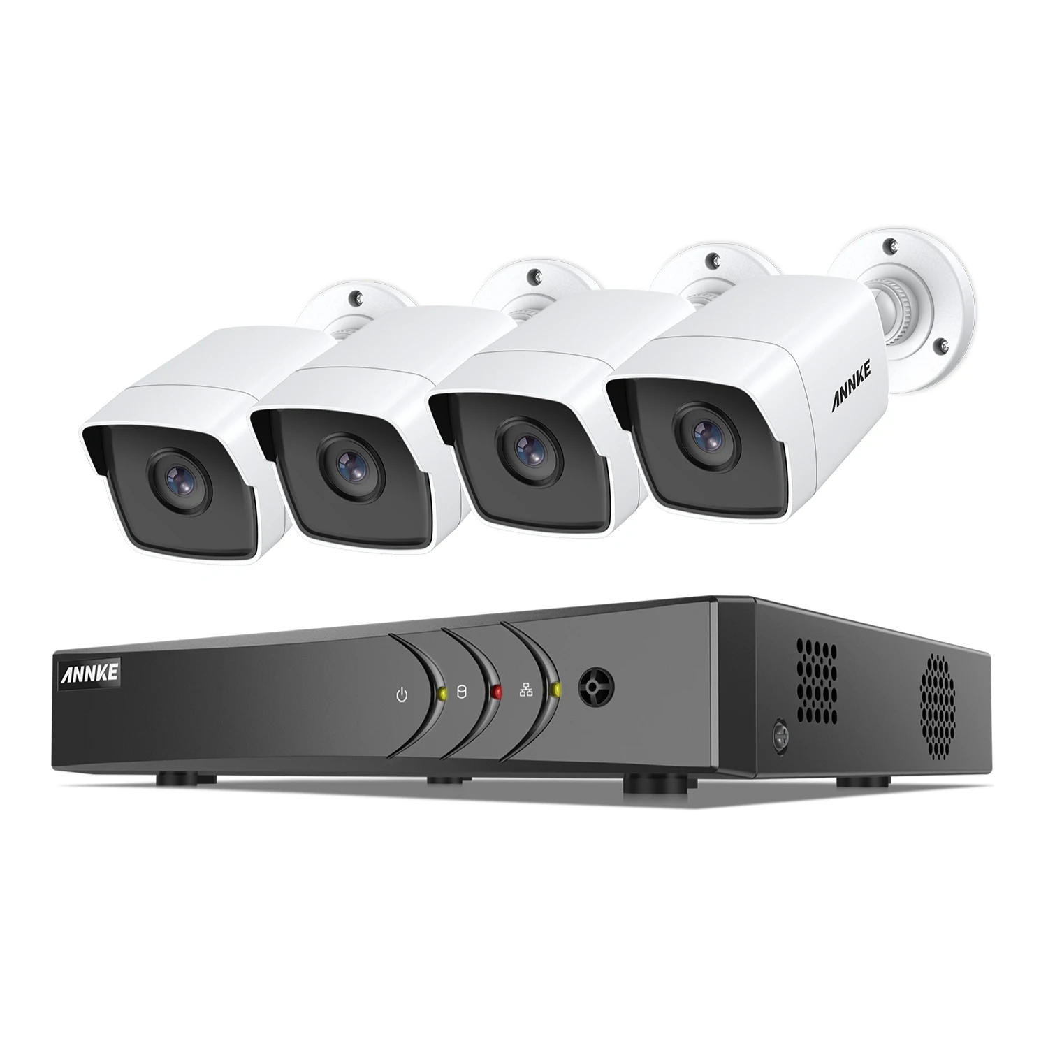 5MP 8CH 5MP Lite H.265+ Hybrid DVR AI  ANNKE CCTV Camera System with 4PCS 5MP TVI Bullet cameras