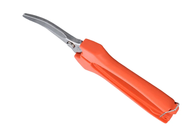 7-3/8 inch Stainless long curved grape cutter