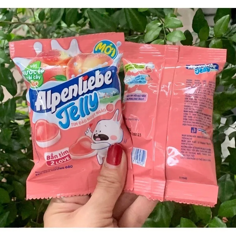 Exporter Alpenlieb.e soft Candy peach flavour bag 24g sweet gummy candy jelly candy with fruit juice Confectionery from Vietnam