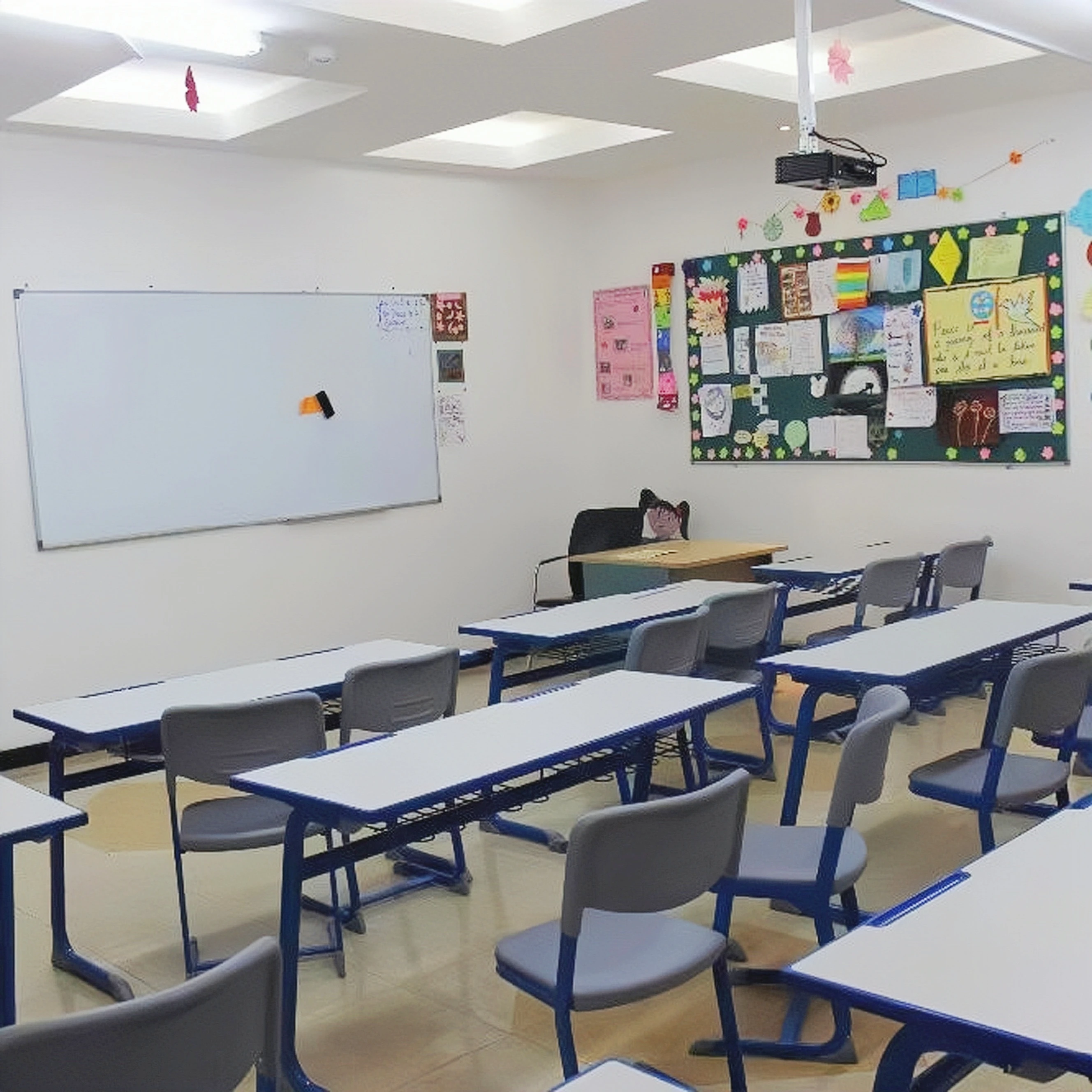 Double seat school desk and chair set, Primary school furniture student desk and chair school sets ,Modern school desk and chair