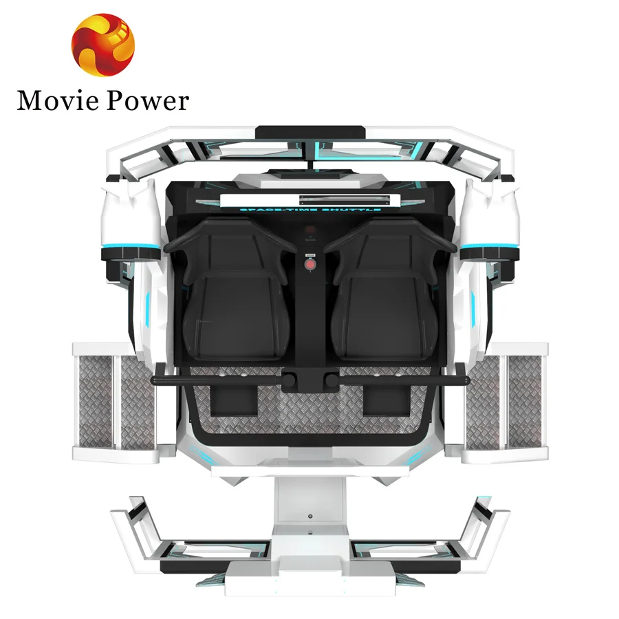 High Quality shooting game business 2 seats 9d vr chair motion simulator 360 degree vr simulator rotation roller coaster