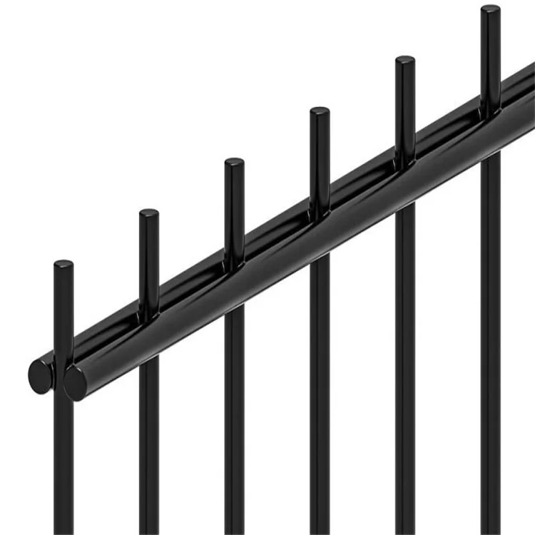 Professional factory custom designed double horizontal wire mesh 6ft high PVC coated 868 fence