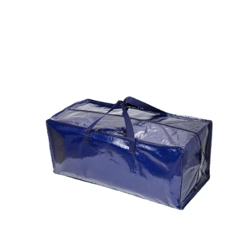 Manufacturer directly High Quality Storage Moving house woven organizer with 6 pack Extra Large Heavy Duty Strong Handles Bag