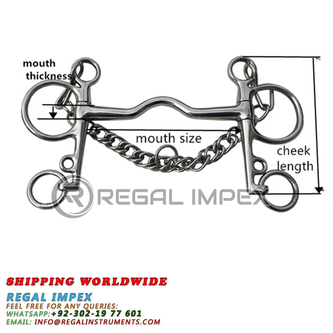 Лошадиное долото из нержавеющей стали Pelham сверло с откидной горловиной крючками и цепью панцирного типа оптовая продажа от поставщика конного оборудования