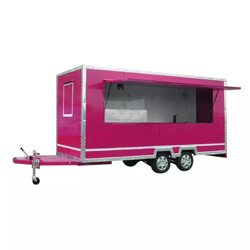 Hot sale Popular Street Outdoor Fast Food Carts Crepe Food truck with Snack mobile kitchen cooking equipments price