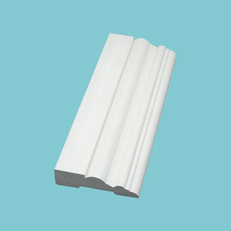 11/16 in. x 2-1/4 in. x 83-1/2 in. Primed white pvc wpc upvc Door Casing Molding Set