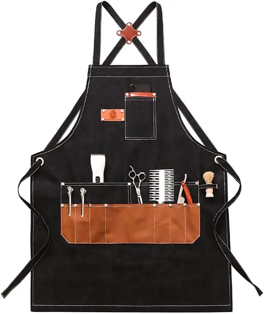 Hair Dresser Salon Worker Aprons Adjustable Neck Waist spa beauty salon uniform waterproof pvc hairdressing beard capes