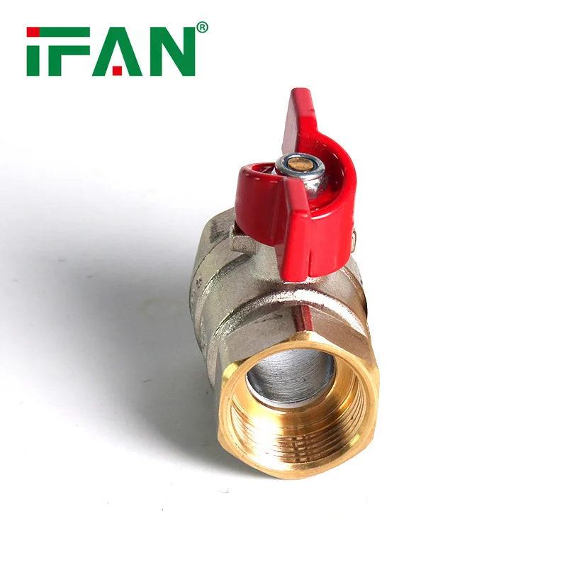 IFAN Factory OEM Brass Valve Plumbing Brass Threaded Fitting Water Forged Ball Valve