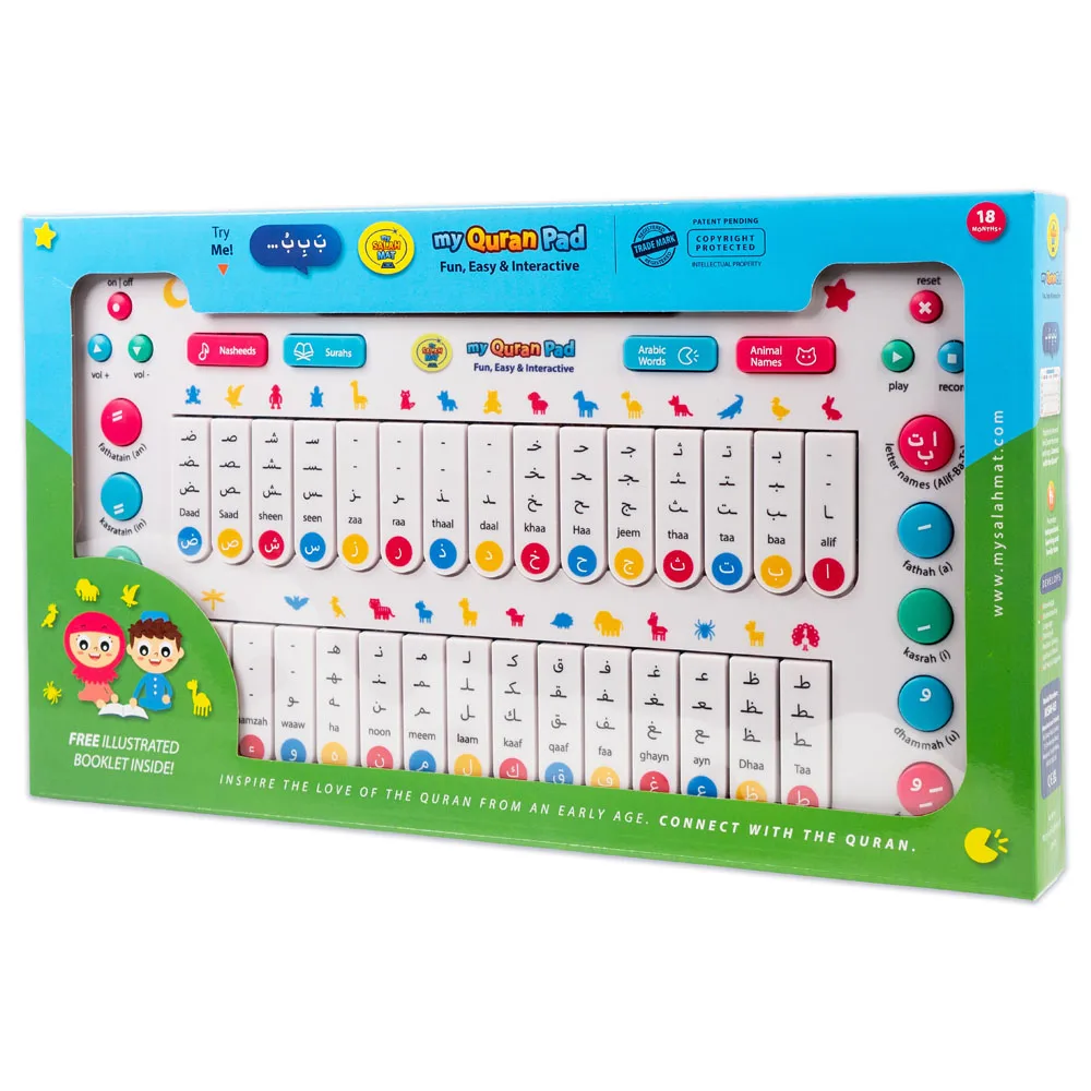 Wholesale Supply of Polypropylene Material Kids Educational Device Quran Pad for Learning Arabic Alphabets and Names