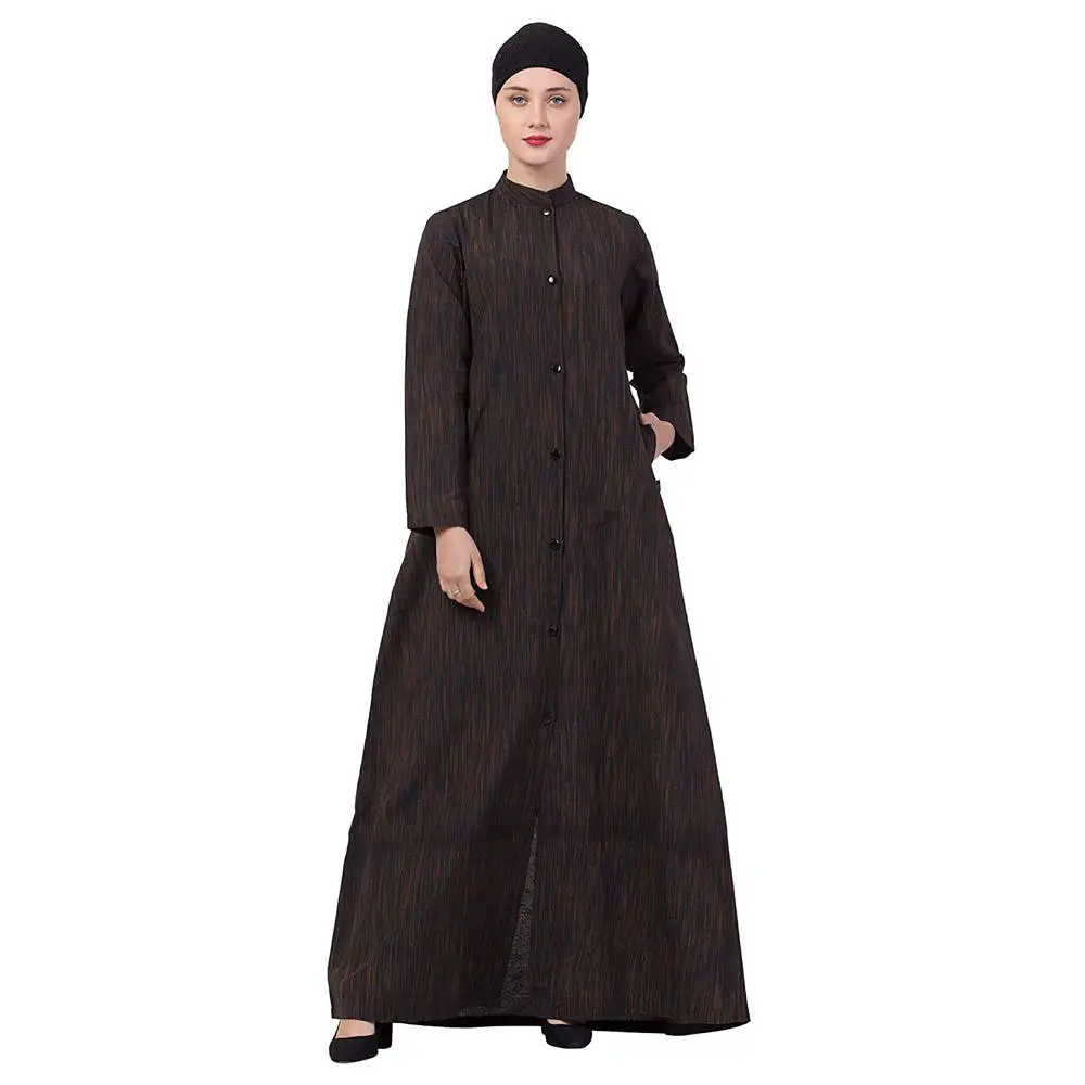 Wholesale Long Scarf African Hijab Dubai Turkey Solid Color Simple Modest Kaftan Islamic Clothing Abaya Muslim Dress For Women