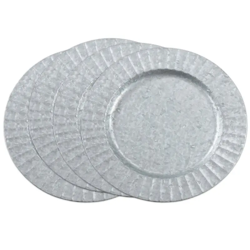 Charger Plate Round Tableware Golden Charger Plate Custom Decorative Metal Charger Plates Shiny Polished Made In India