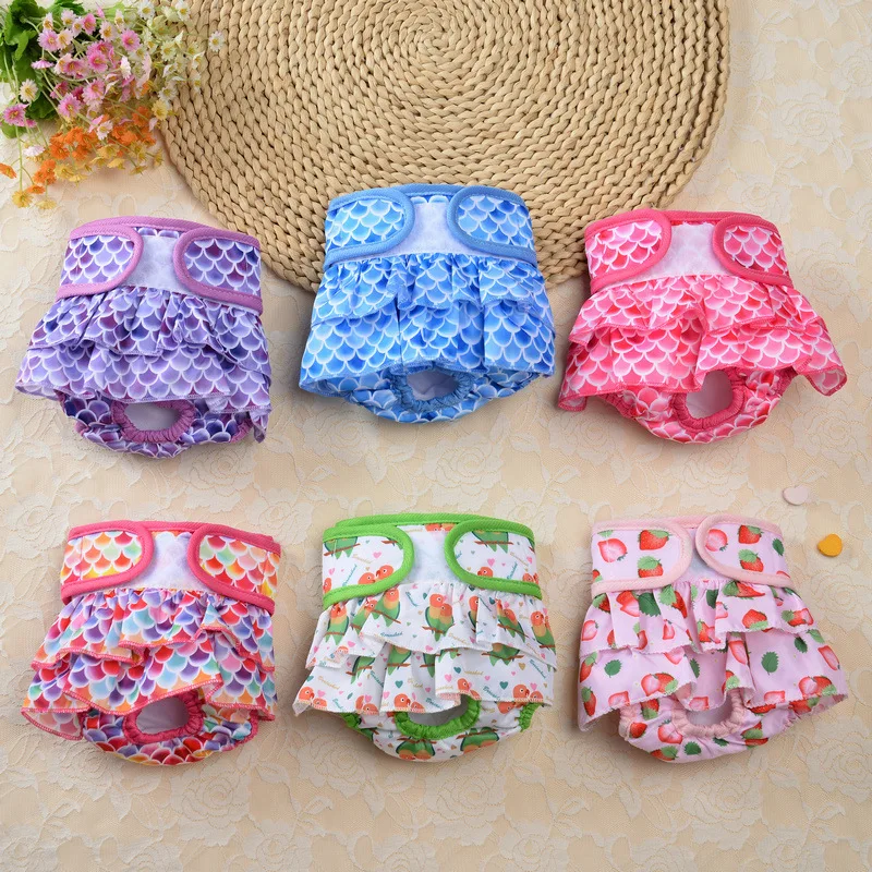 Custom Dog Male and Female Pet Waterproof Diapers Pet Pee Pad Washable Reusable Pet Dog Pants Dog Diaper