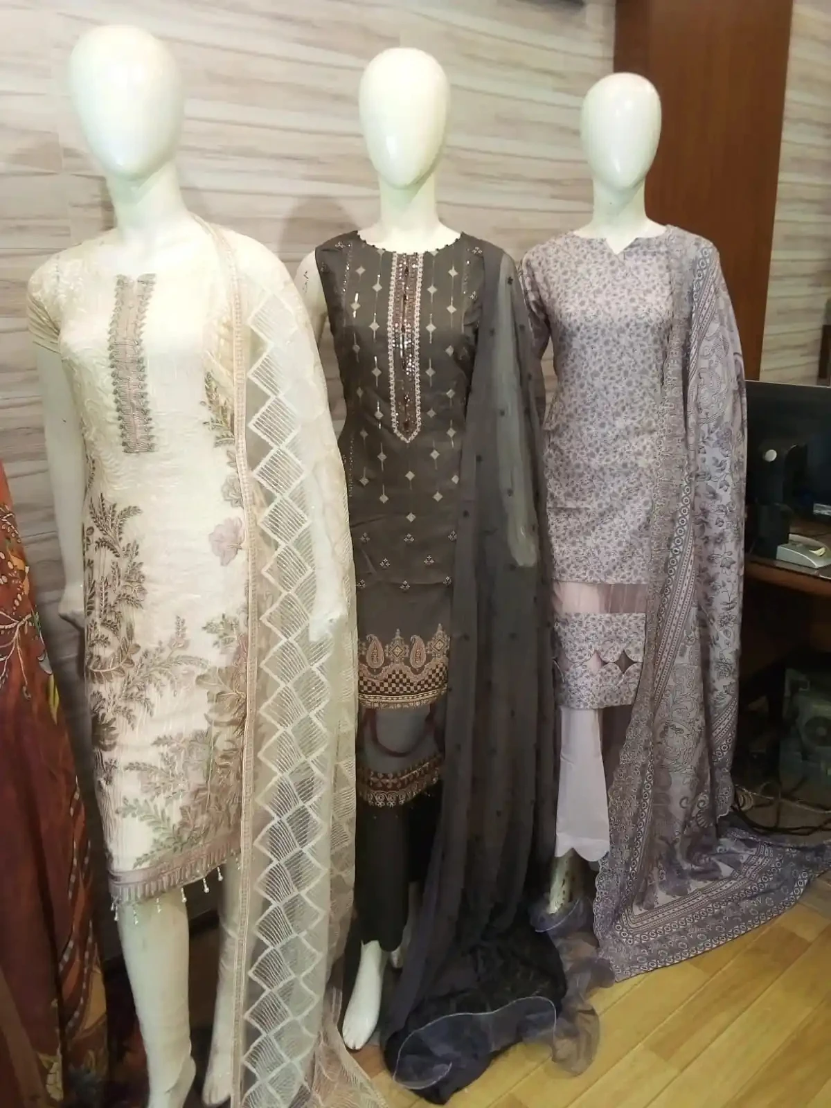 Whole Sale Pakistan and Indian Ladies 3 Piece Lawn Suits by MI Creation Brand Volume SHAHKAAR Hot Selling