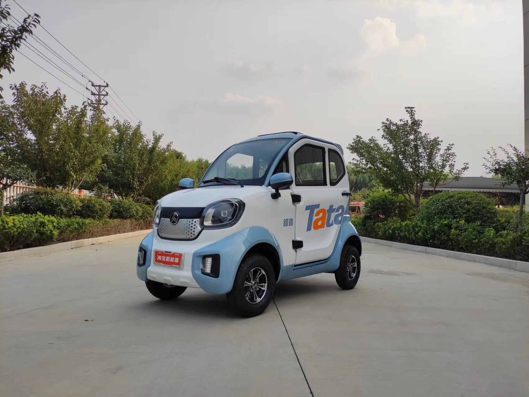 Popular Factory Supplier Mini Ev New Energy Closed Mini Electric Passenger Tricycle Car