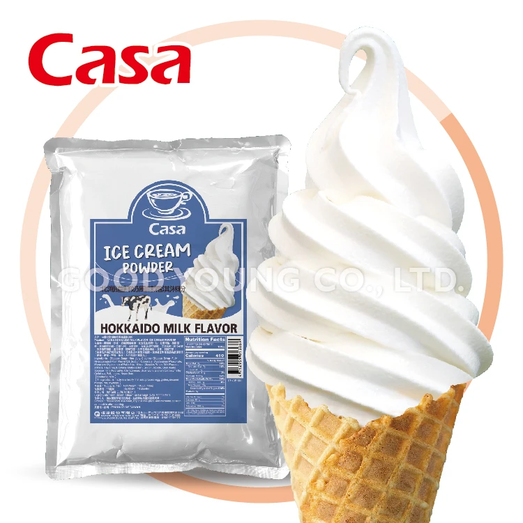 Хороший молодой чай оптом Hokkaidou с молочным вкусом мгновенное мягкое сырье смесь мороженого