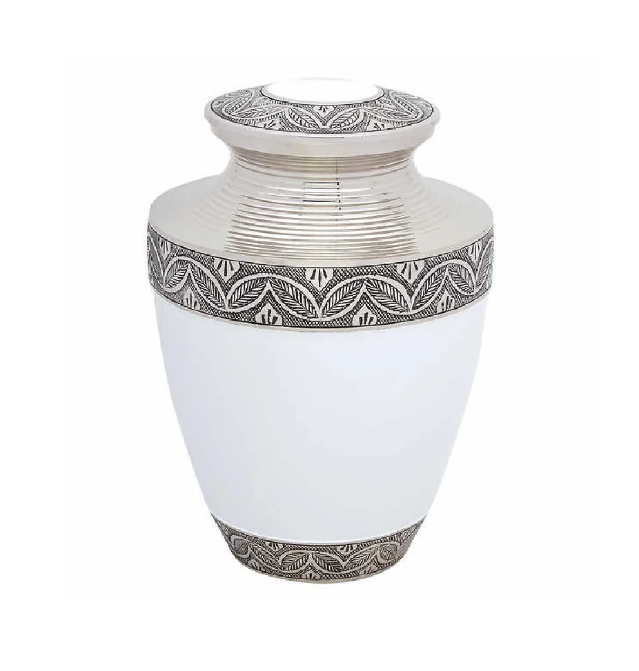 Funeral Supplies Custom Design Hand Engraved Cremation Urns Human Ashes Metal Adult Urn Jars Wholesale High Quality Finishing