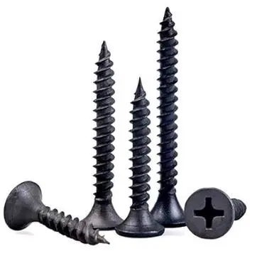 Screw For Wall Ceiling Track Systems Black Phosphated Coarse Thread Bugle Head Drywall Screws
