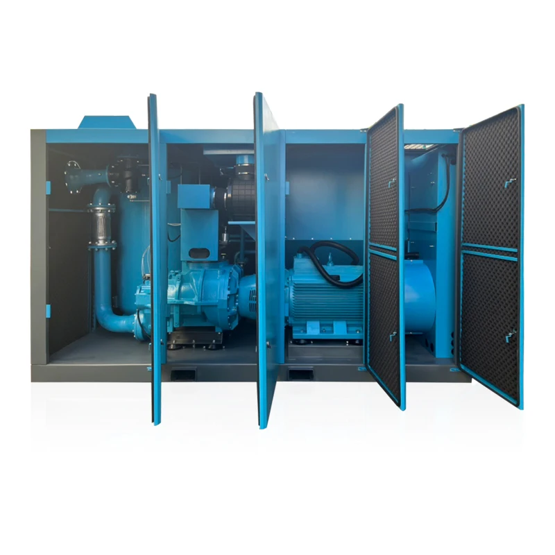 125HP 90kW Low Pressure High Volume Screw Air Compressor for Textile Industry