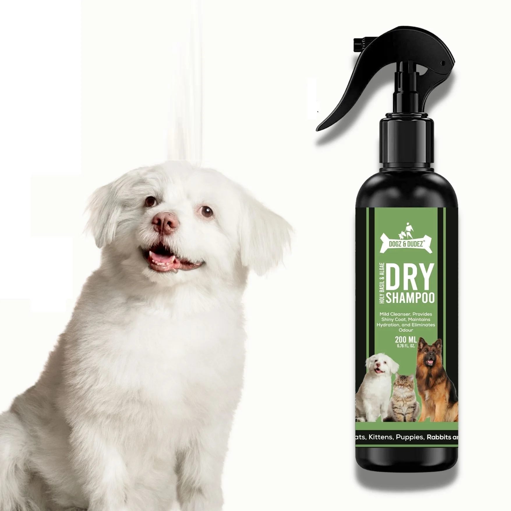 Pamper Your Pet with Algae Infused 2 in 1 Dry Shampoo and Conditioner at Wholesale Prices from India
